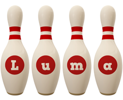 Luma bowling-pin logo