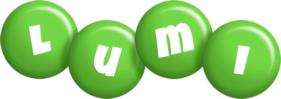 Lumi candy-green logo