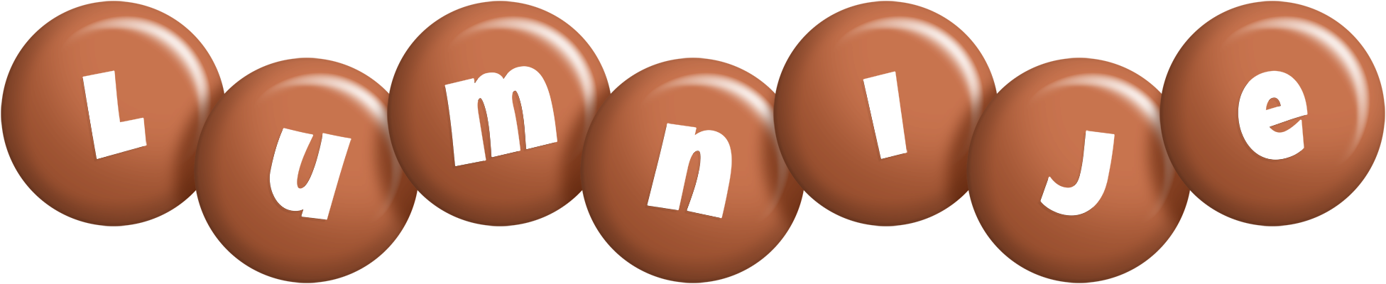 Lumnije candy-brown logo