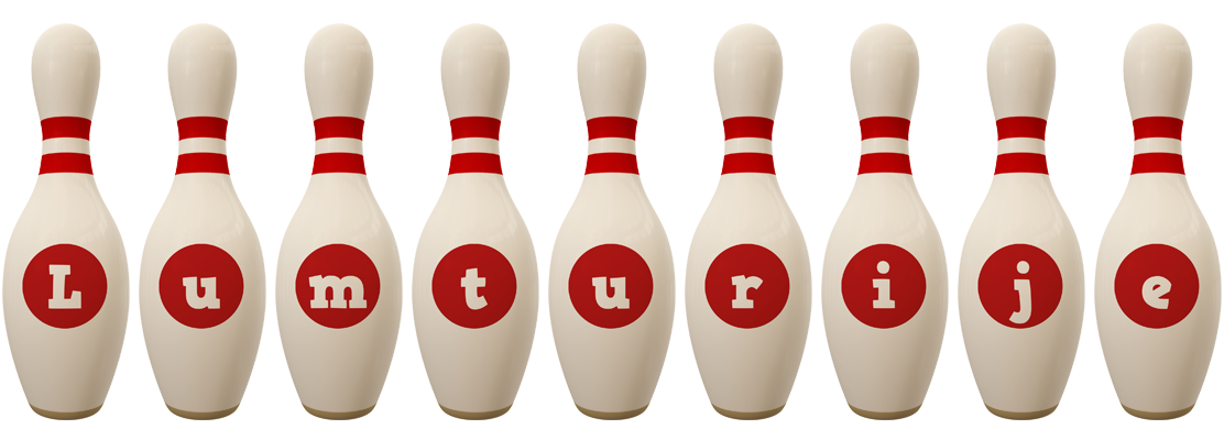 Lumturije bowling-pin logo