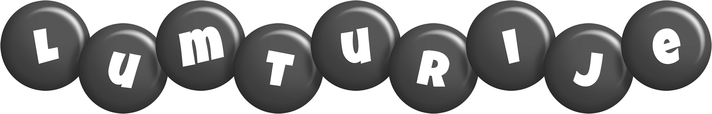 Lumturije candy-black logo
