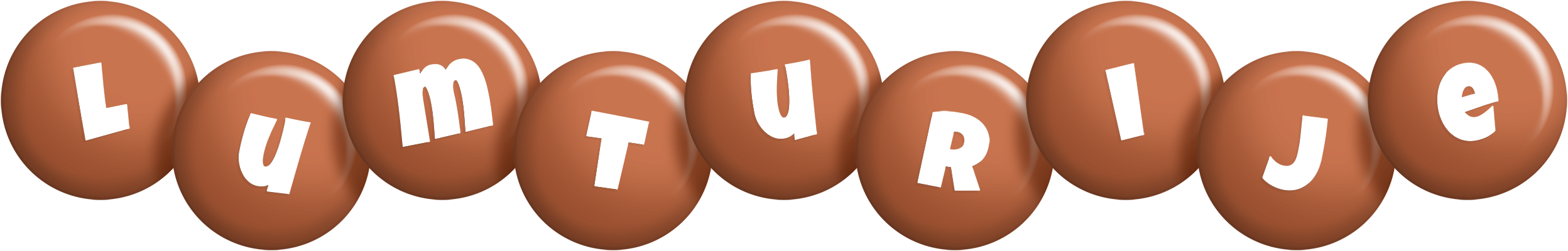 Lumturije candy-brown logo
