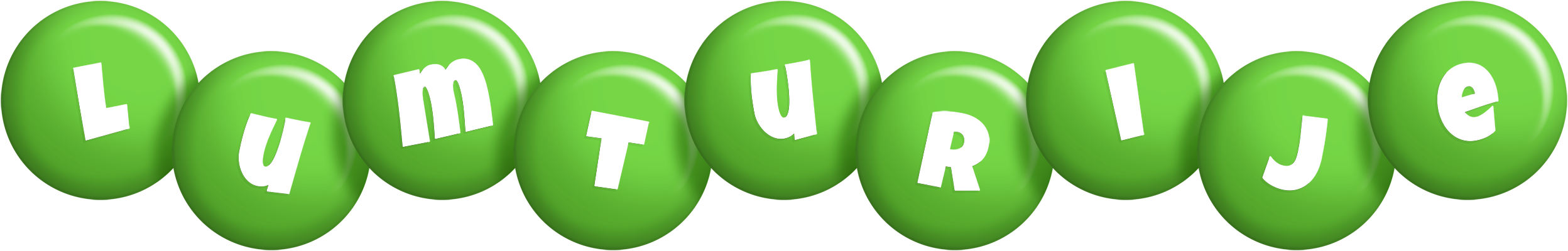Lumturije candy-green logo