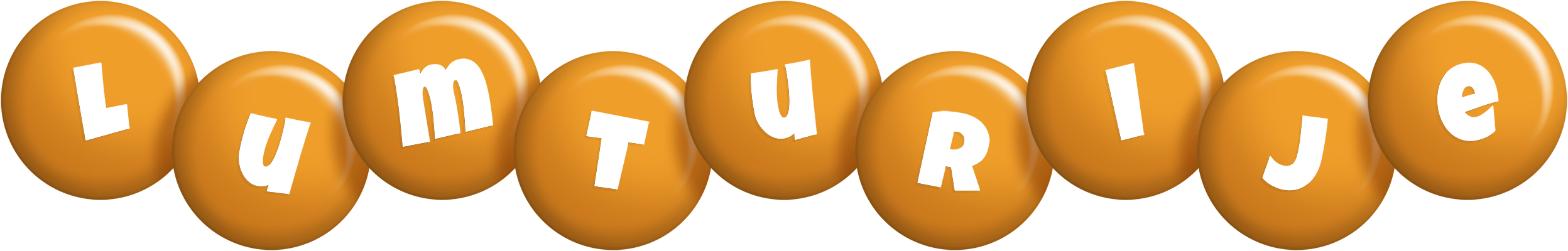 Lumturije candy-orange logo