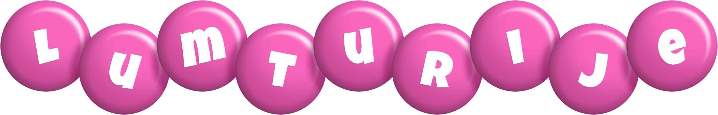 Lumturije candy-pink logo
