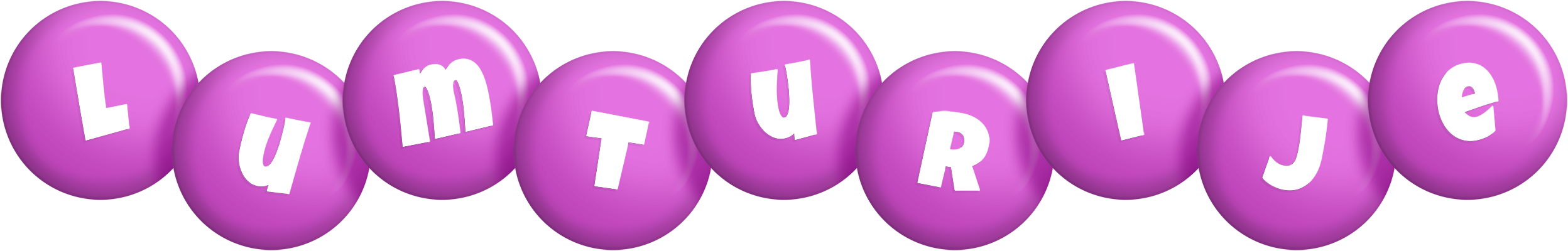 Lumturije candy-purple logo