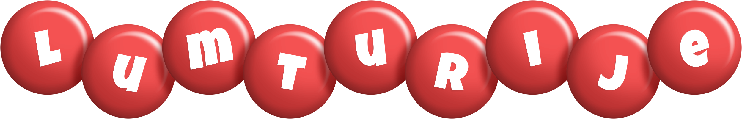 Lumturije candy-red logo