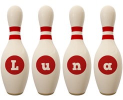 Luna bowling-pin logo