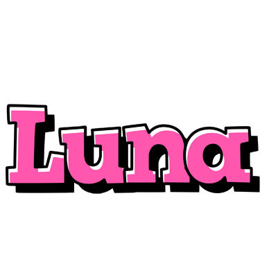 Luna girlish logo
