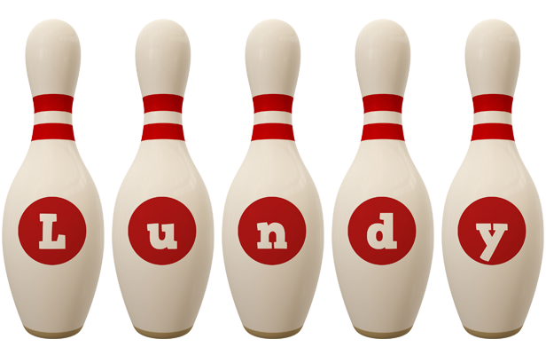 Lundy bowling-pin logo
