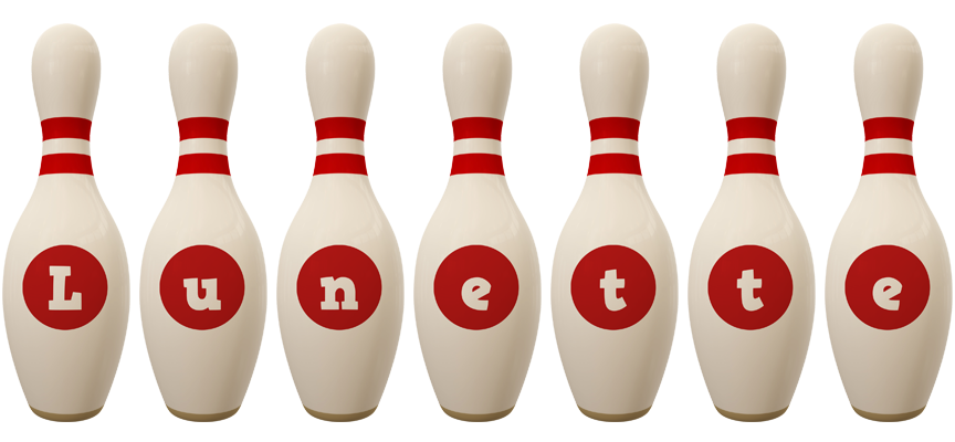 Lunette bowling-pin logo
