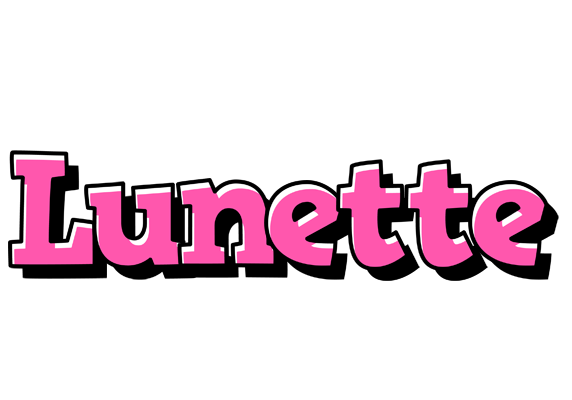 Lunette girlish logo