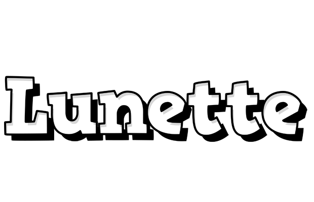 Lunette snowing logo