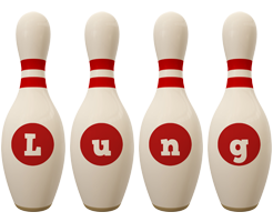 Lung bowling-pin logo