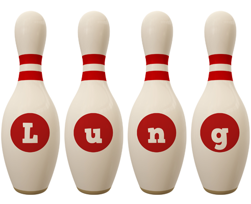 Lung bowling-pin logo