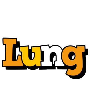 Lung cartoon logo