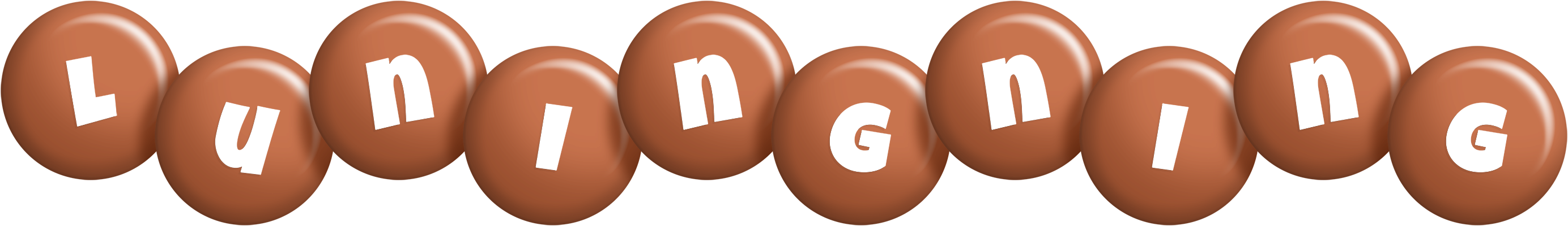 Luningning candy-brown logo