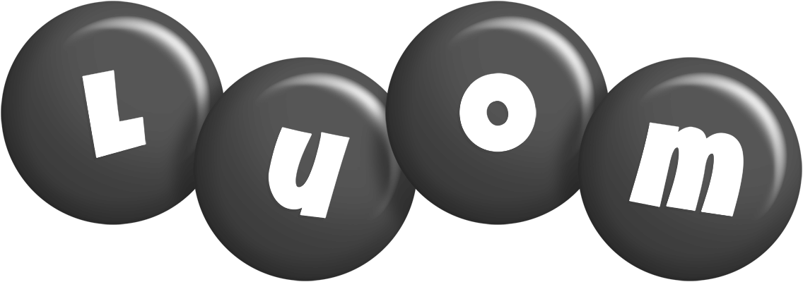 Luom candy-black logo