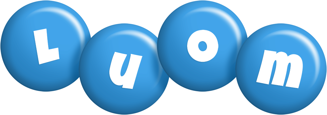 Luom candy-blue logo