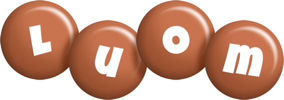 Luom candy-brown logo