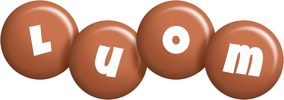 Luom candy-brown logo