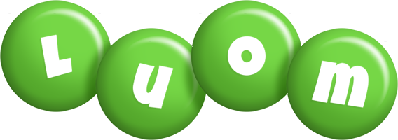 Luom candy-green logo