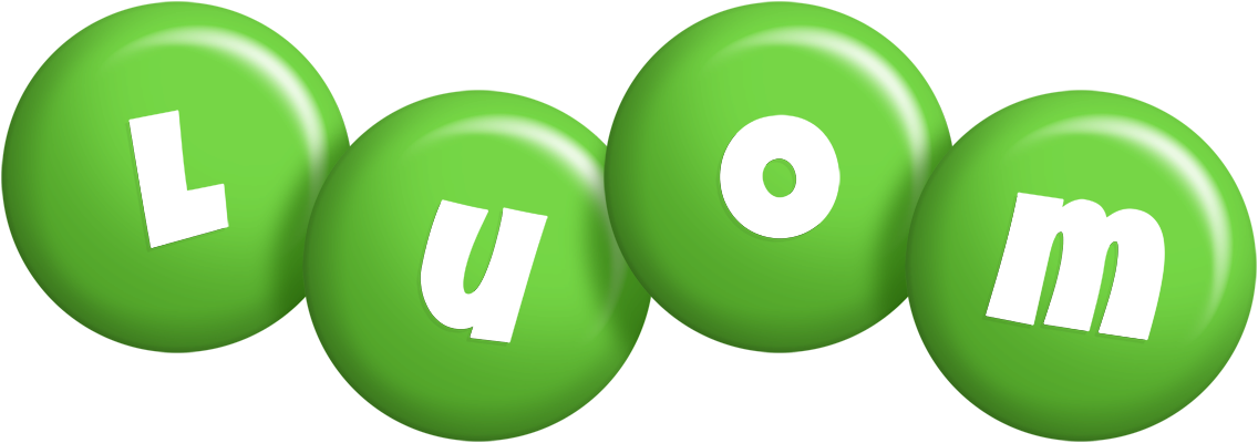 Luom candy-green logo