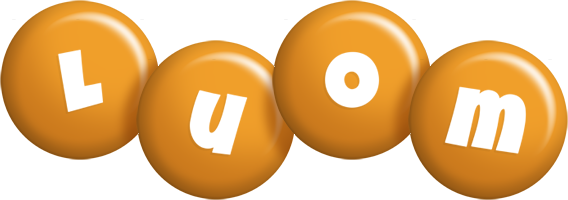 Luom candy-orange logo