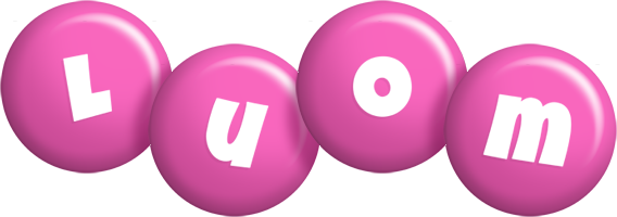 Luom candy-pink logo