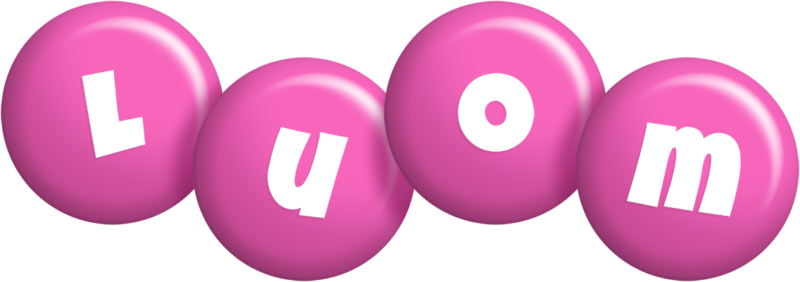 Luom candy-pink logo