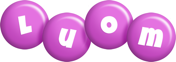 Luom candy-purple logo