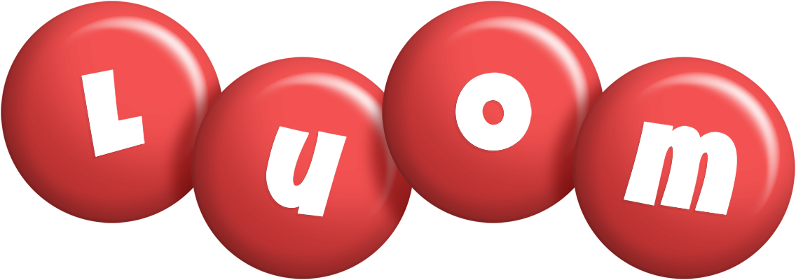 Luom candy-red logo