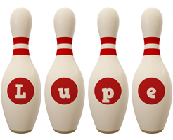 Lupe bowling-pin logo