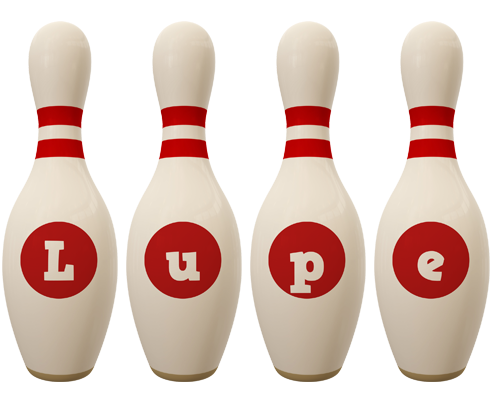 Lupe bowling-pin logo