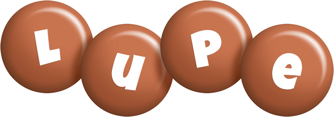 Lupe candy-brown logo