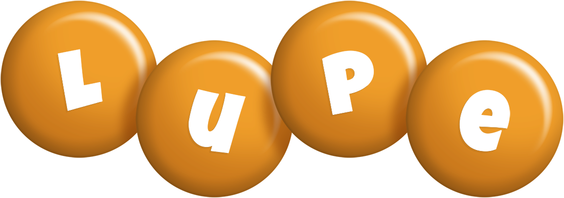 Lupe candy-orange logo