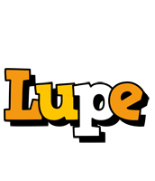 Lupe cartoon logo