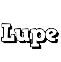 Lupe snowing logo