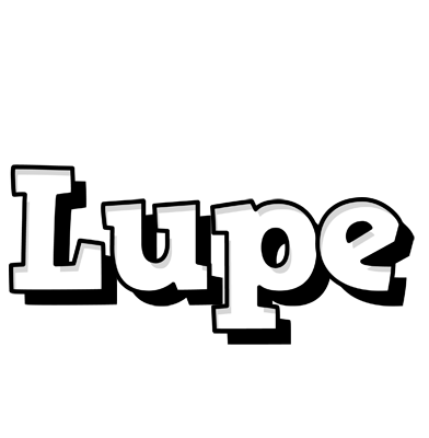 Lupe snowing logo