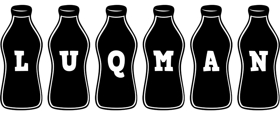 Luqman bottle logo