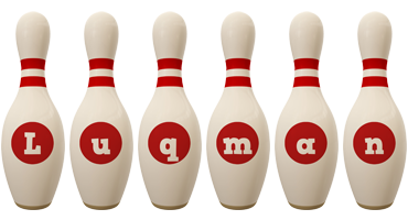 Luqman bowling-pin logo