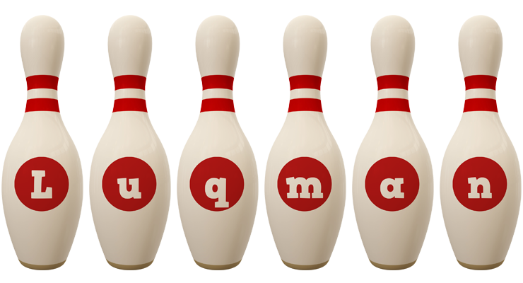 Luqman bowling-pin logo