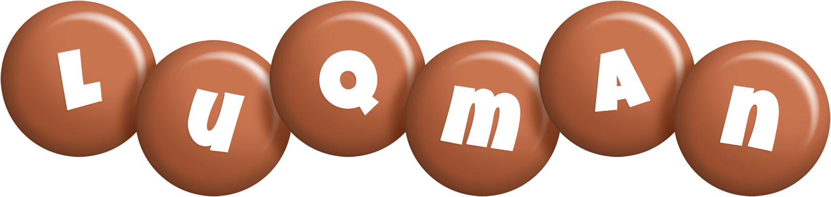 Luqman candy-brown logo