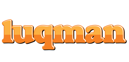 Luqman orange logo