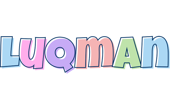 Luqman pastel logo