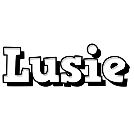 Lusie snowing logo