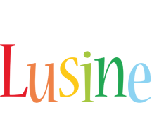 Lusine birthday logo