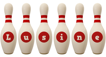 Lusine bowling-pin logo