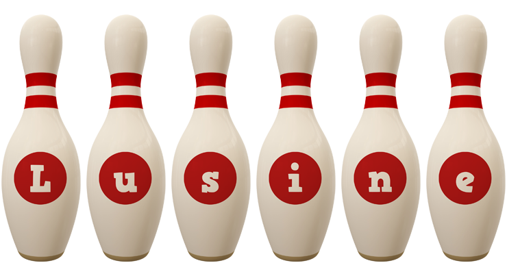 Lusine bowling-pin logo