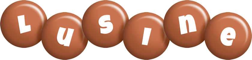 Lusine candy-brown logo